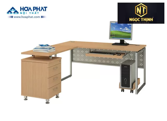 Bàn lãnh đạo khung thép mặt gỗ Melamine  HR160C2Y1